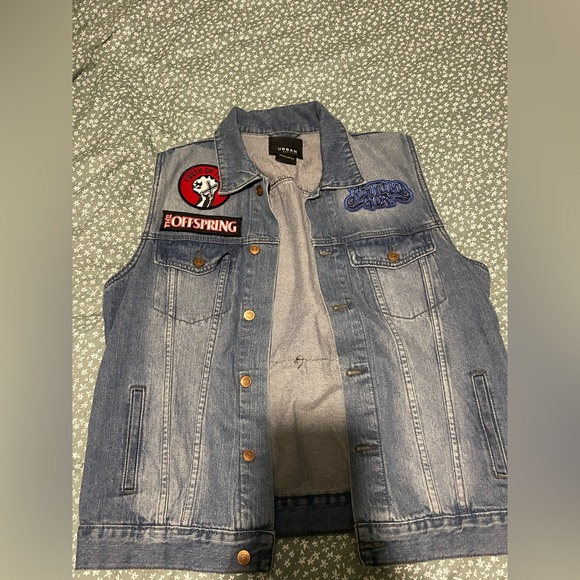 super sick Retro Ligh wash Denim jacket - Picture 1 of 6